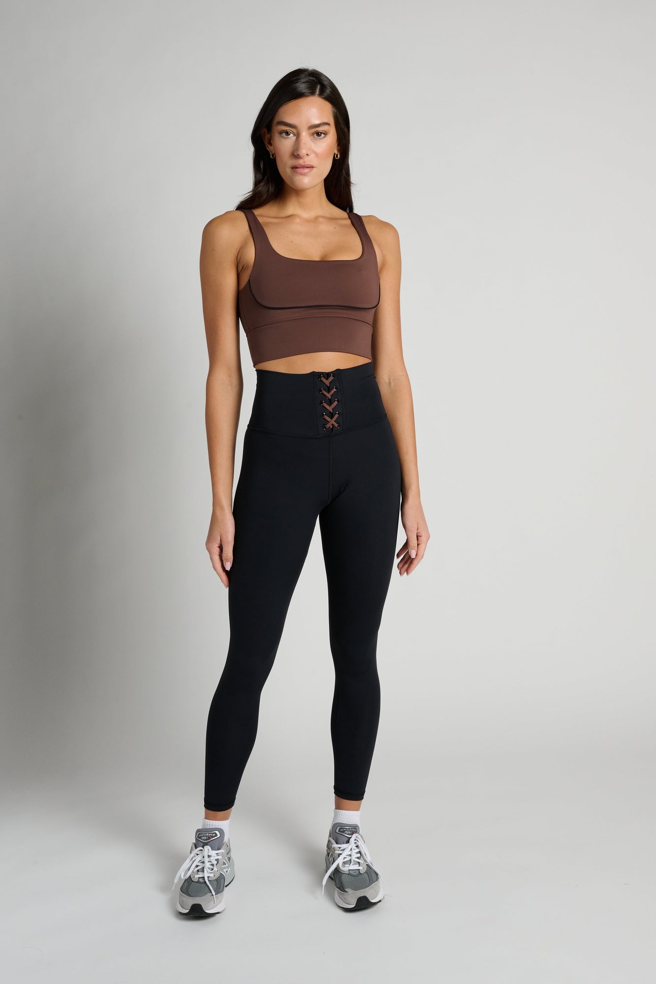 Strut This | The Charlie Crop | Coco/Black Piping