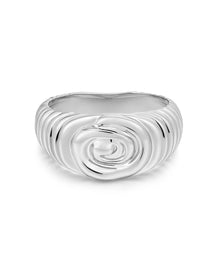 The Coquille Swirl Ring | Silver