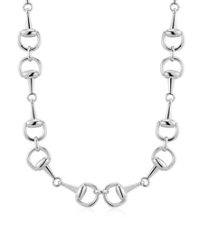 The Horsebit Necklace | Magnetic Clasp | Silver