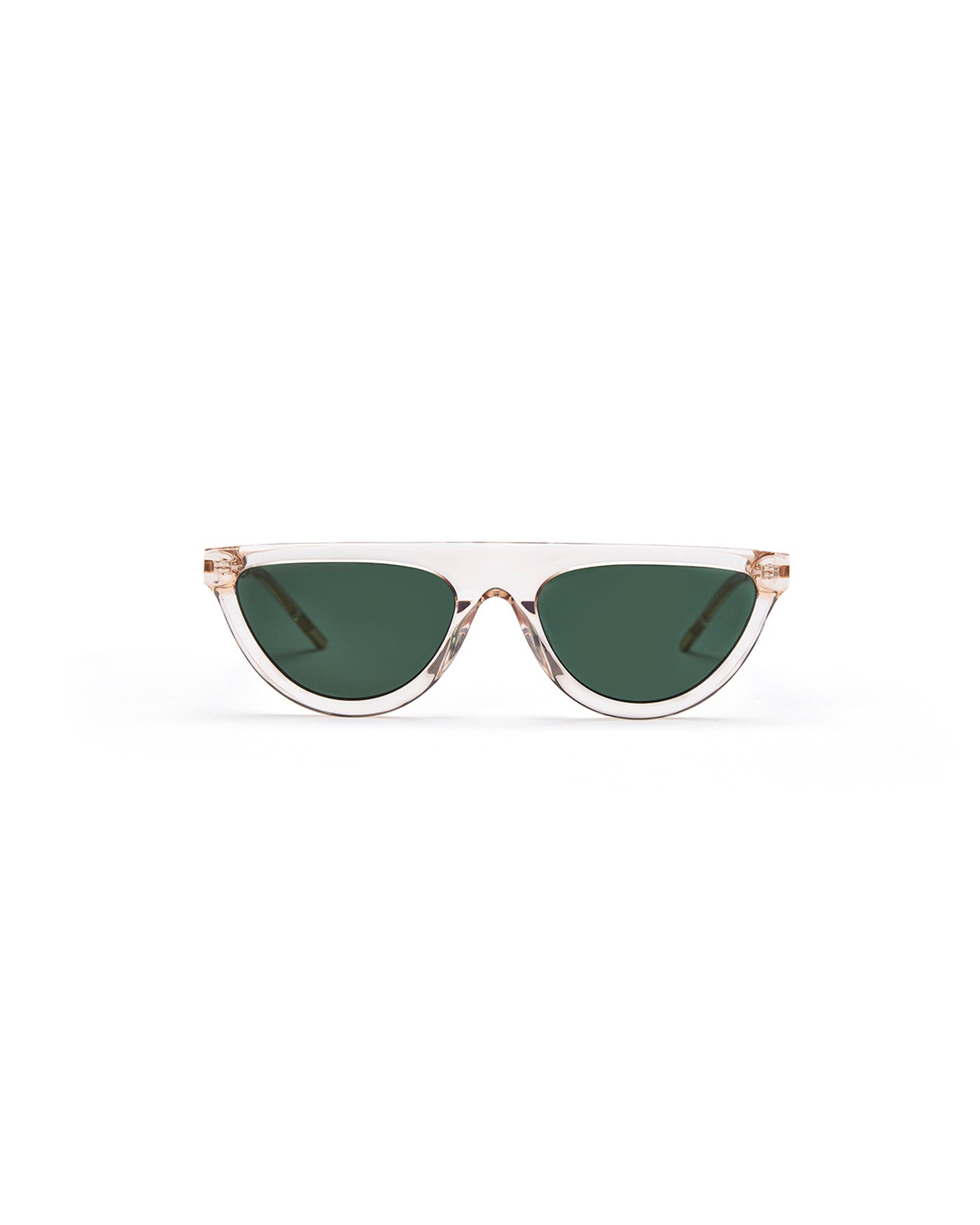 The Brow | Clear | Green Lenses