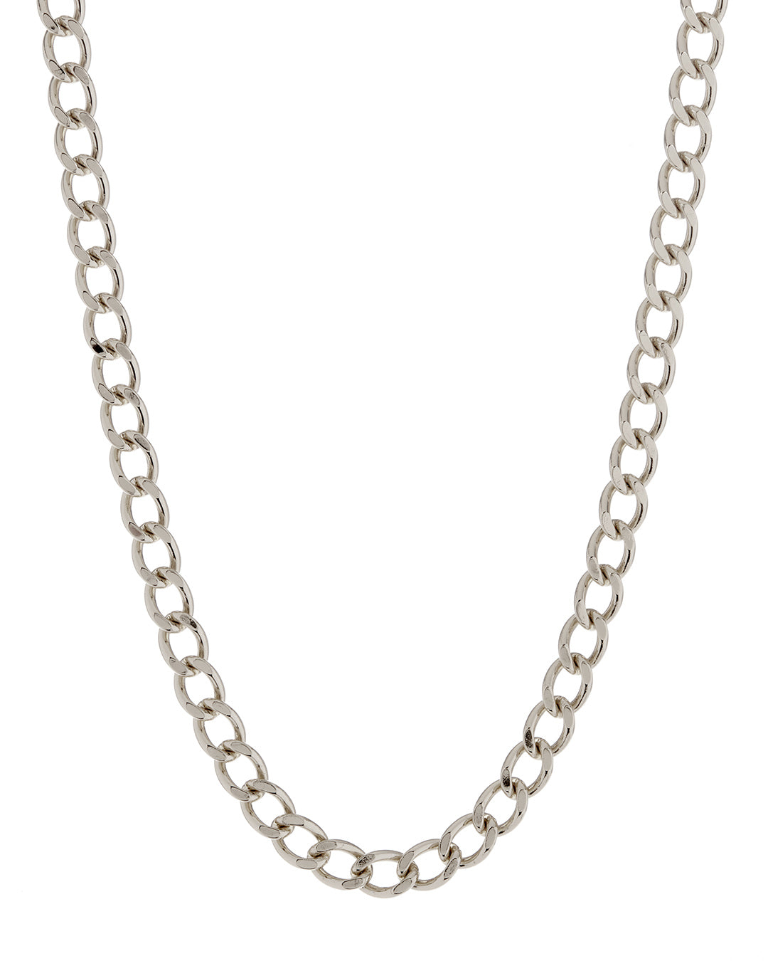 The Classique Curb Chain (8mm) - Silver | Plated Silver