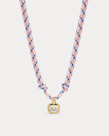 The Playa Paracord Necklace | Cubic Zirconia | Gold