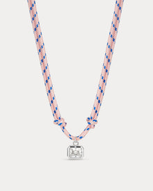 The Playa Paracord Necklace | Cubic Zirconia | Silver