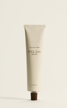 Tube of N°GLASS the polish labeled '+LUX UNFILTERED' and '60 ml / 2 fl oz'.