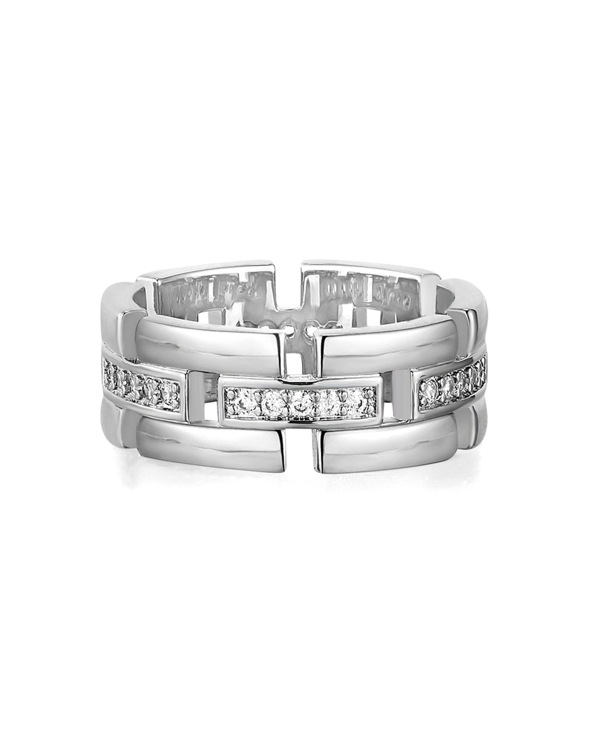 The Rossi Cigar Ring - Silver | Plated Silver