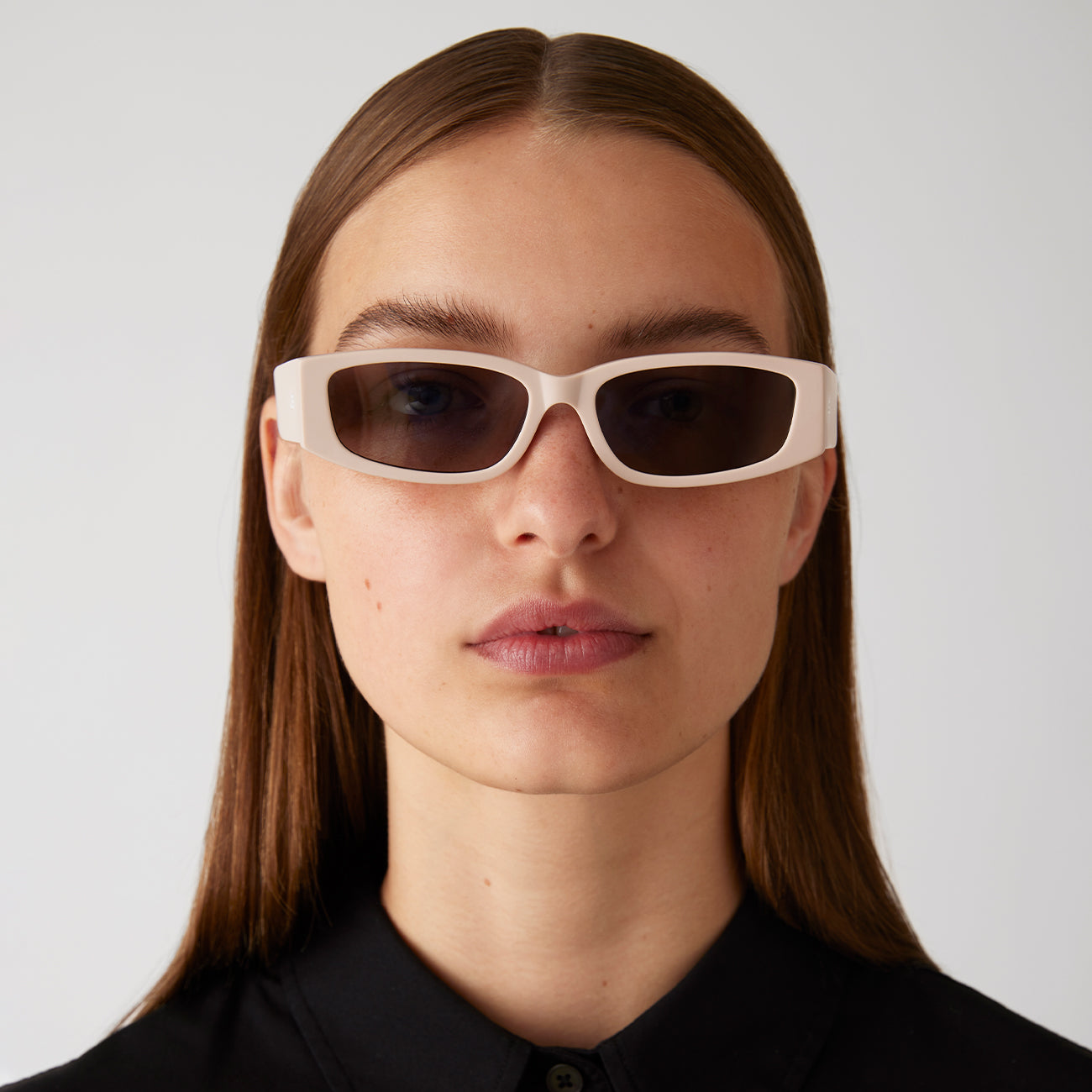 The Y2K | Matte Putty | Grey Lenses