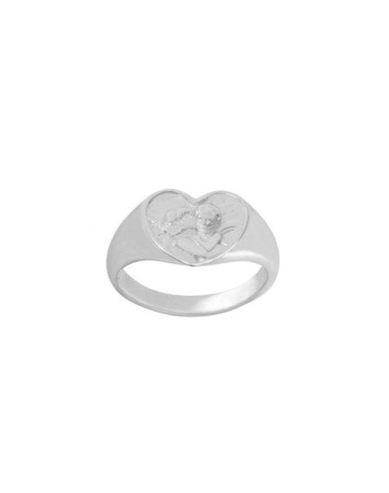 Size 5 - 9 | The Angel Signet Ring | Gold Vermeil and Silver
