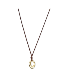 The Ania Cord Pendant Necklace | 18kt Gold Vermeil