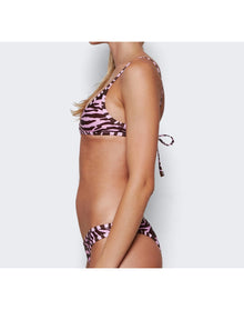 The Attico | Women | Classic Bikini | Pink x Coffee Brown