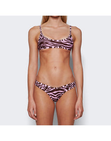 The Attico | Women | Classic Bikini | Pink x Coffee Brown