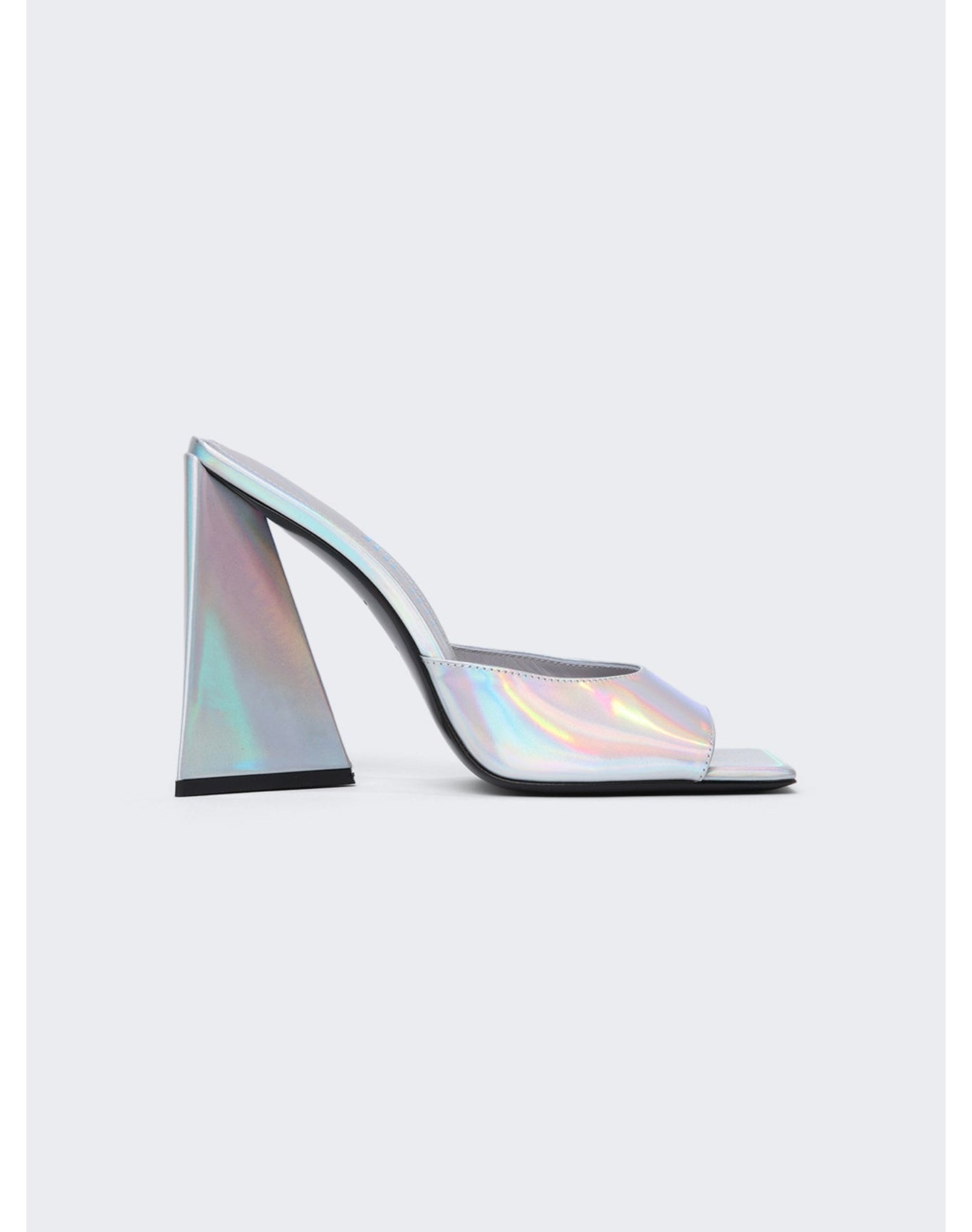 The Attico | Women | Devon Mule 115mm | Holographic Silver