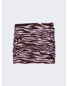 The Attico | Women | Mini Skirt | Pink x Coffee Brown