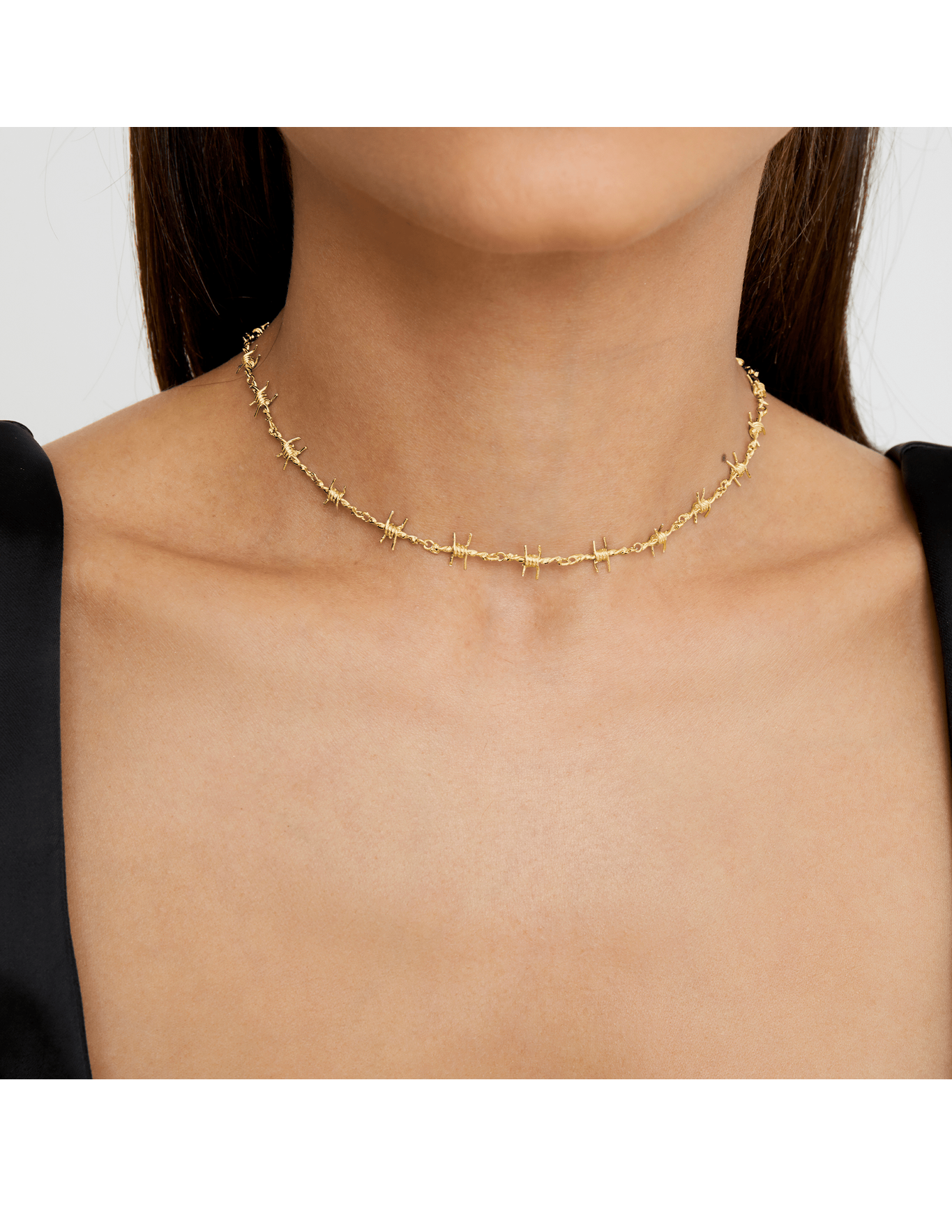The Barb Wire Choker Danielle Guizio X The M Jewelers | Gold Vermeil and Silver Vermeil