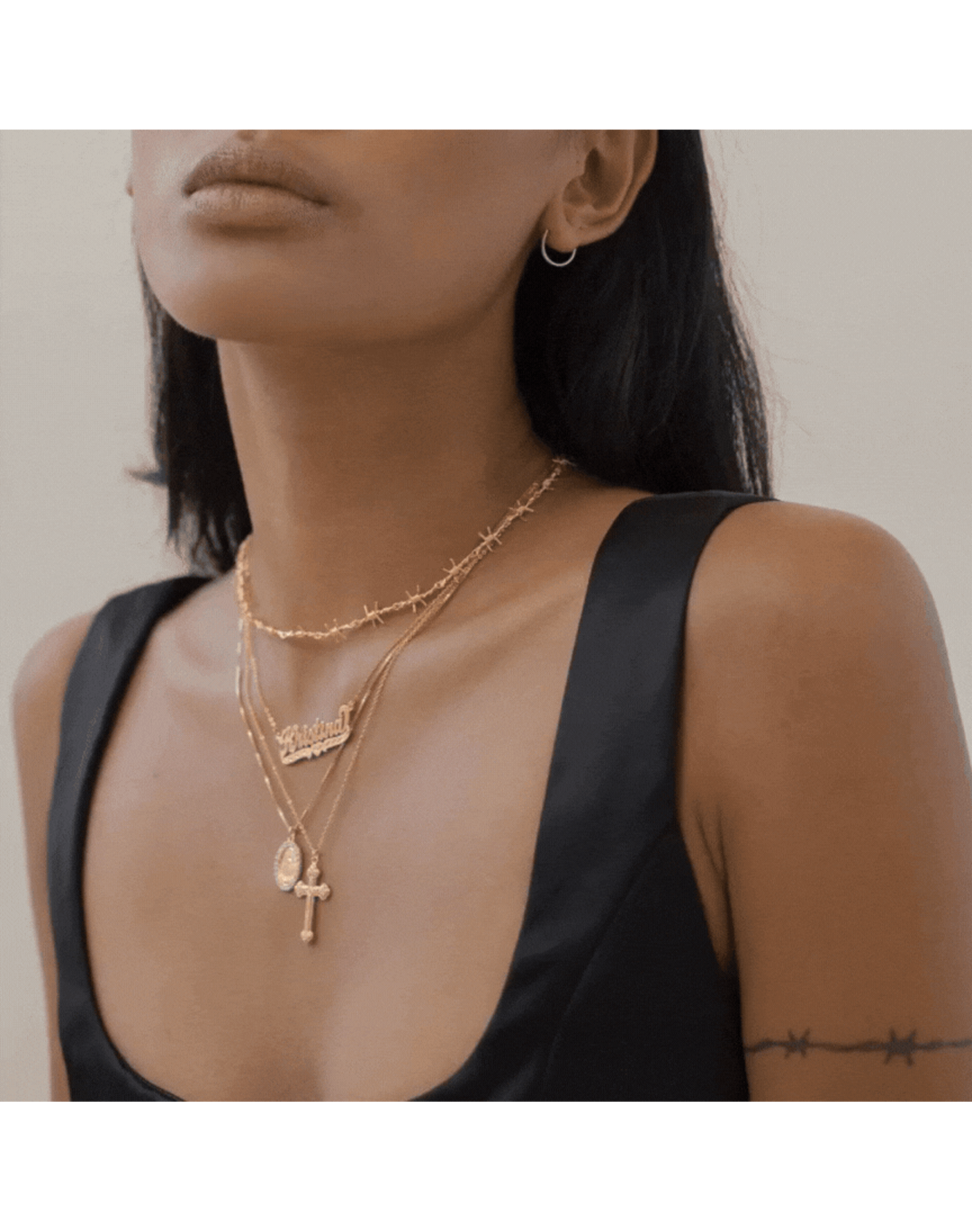 The Barb Wire Choker Danielle Guizio X The M Jewelers | Gold Vermeil and Silver Vermeil