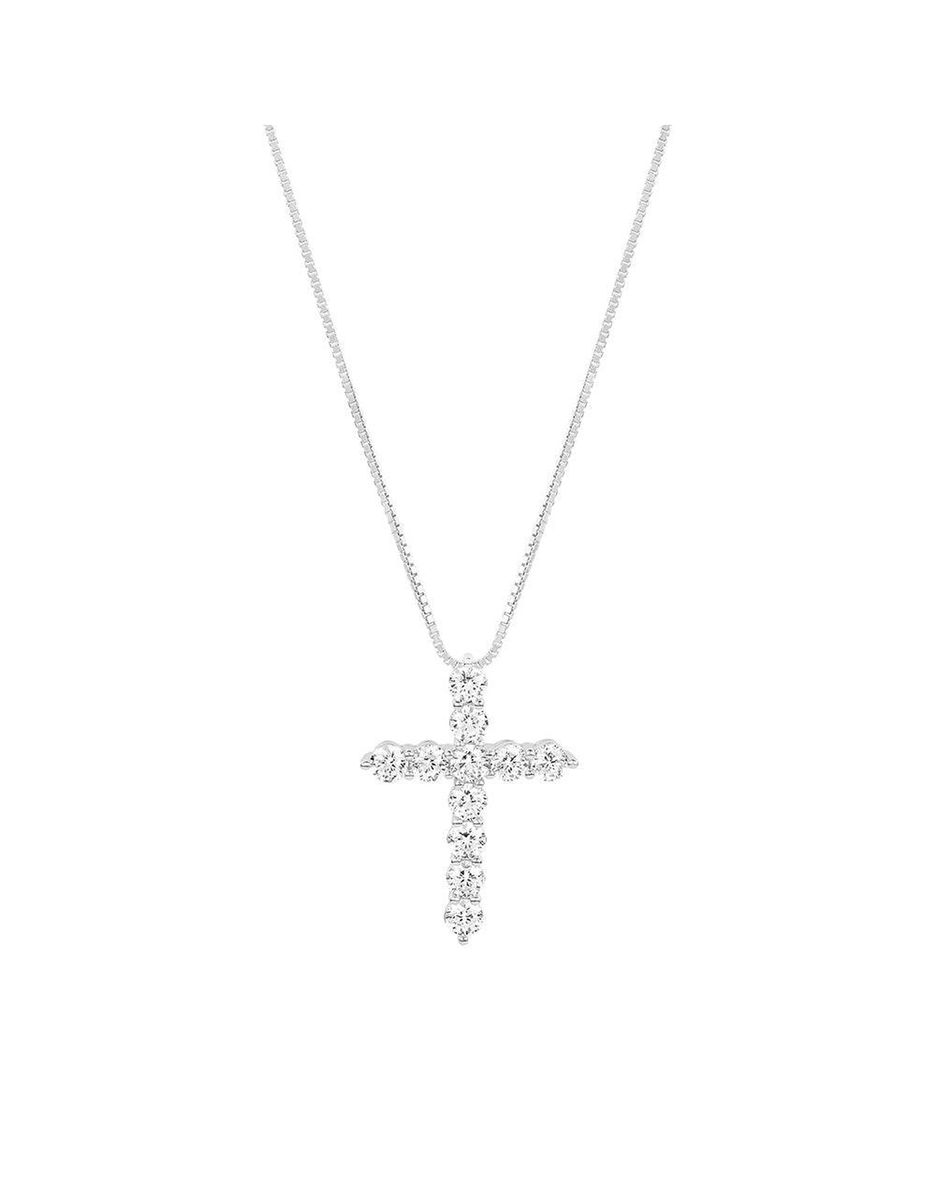 The Bella Pave Cross Pendant | Gold Vermeil and Sterling Silver