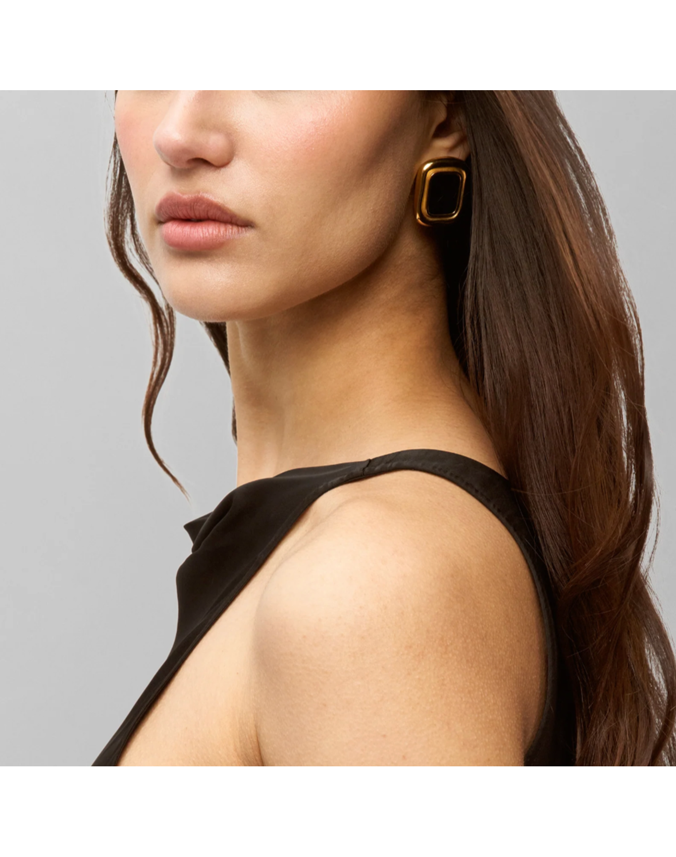 The Black Heirloom Earrings | Brass