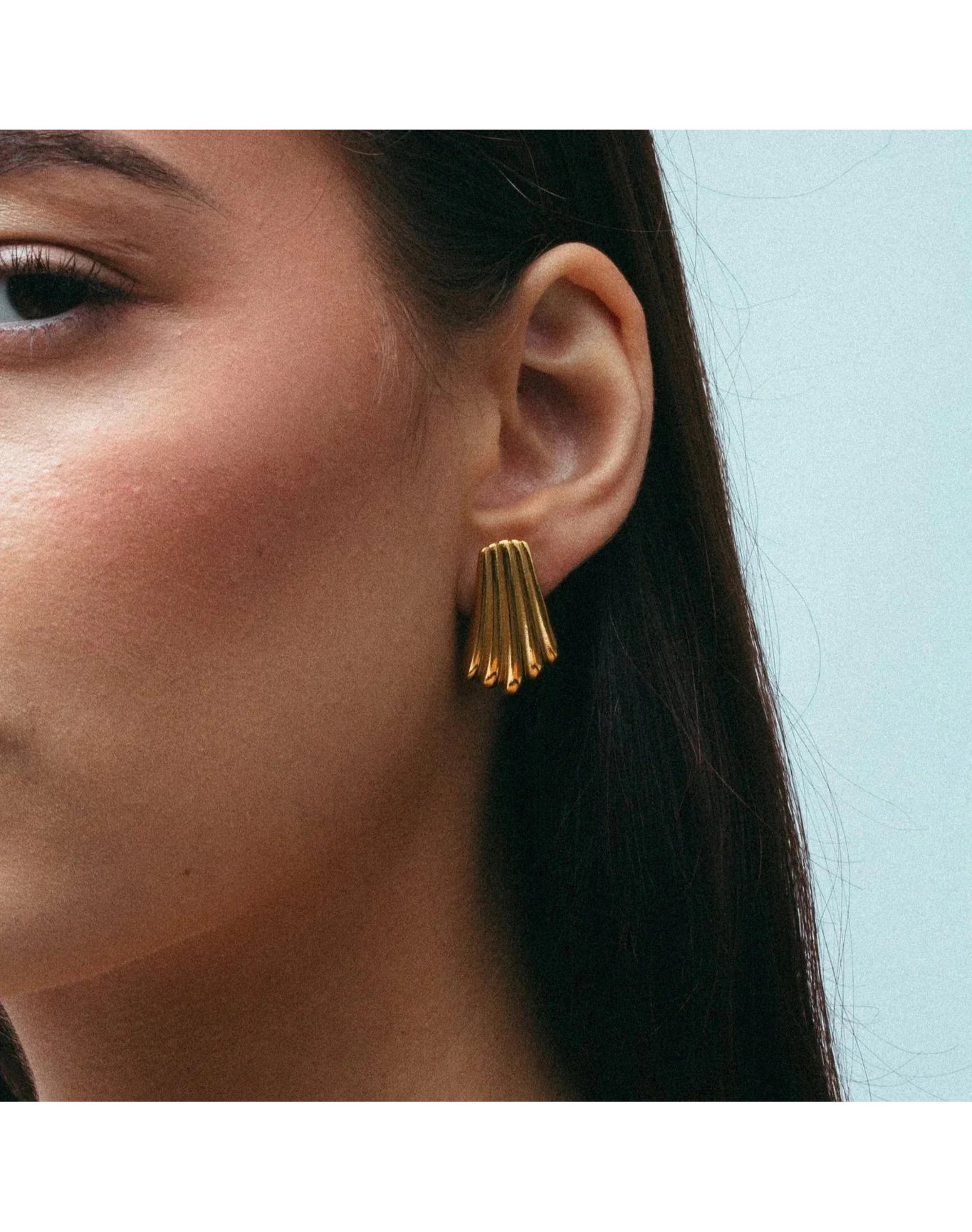 The Bold Linear Heirloom Earrings | Gold Vermeil