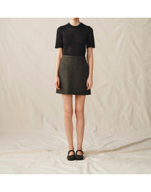 The Cashmere Mini Skirt | Spruce