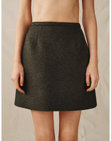 The Cashmere Mini Skirt | Spruce