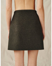 The Cashmere Mini Skirt | Spruce