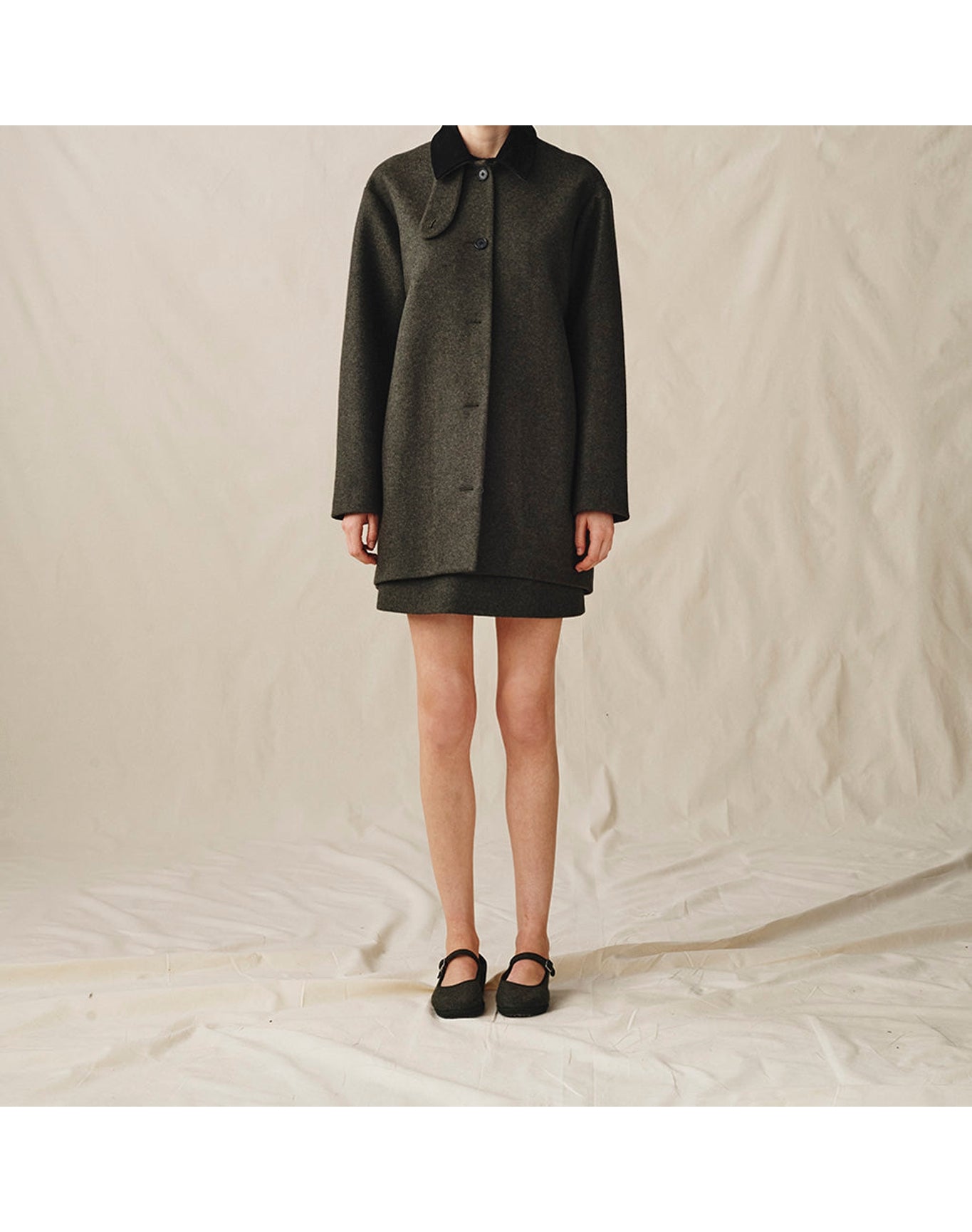 The Cashmere Mini Skirt | Spruce