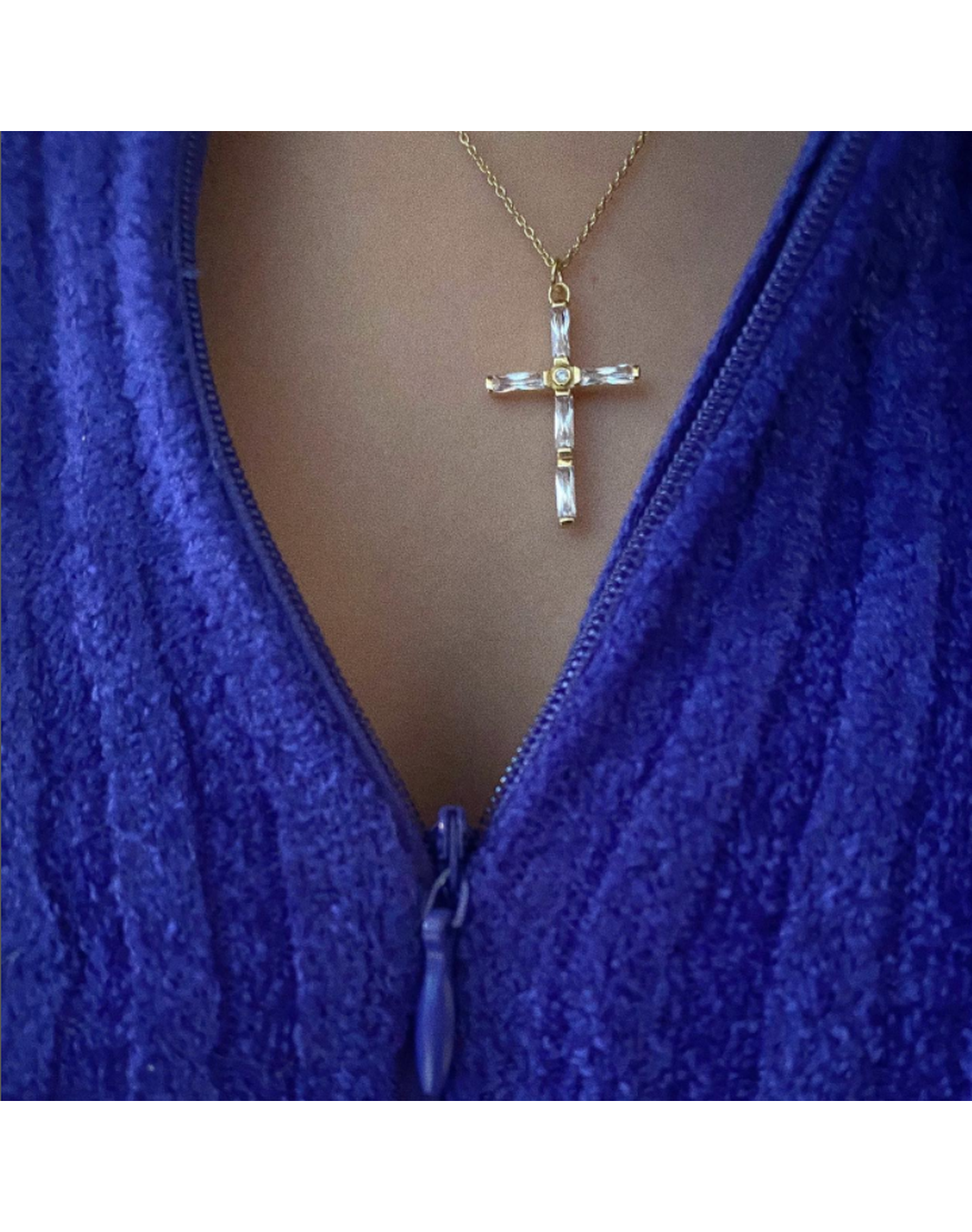 The Celia Cross Necklace | Gold and Silver