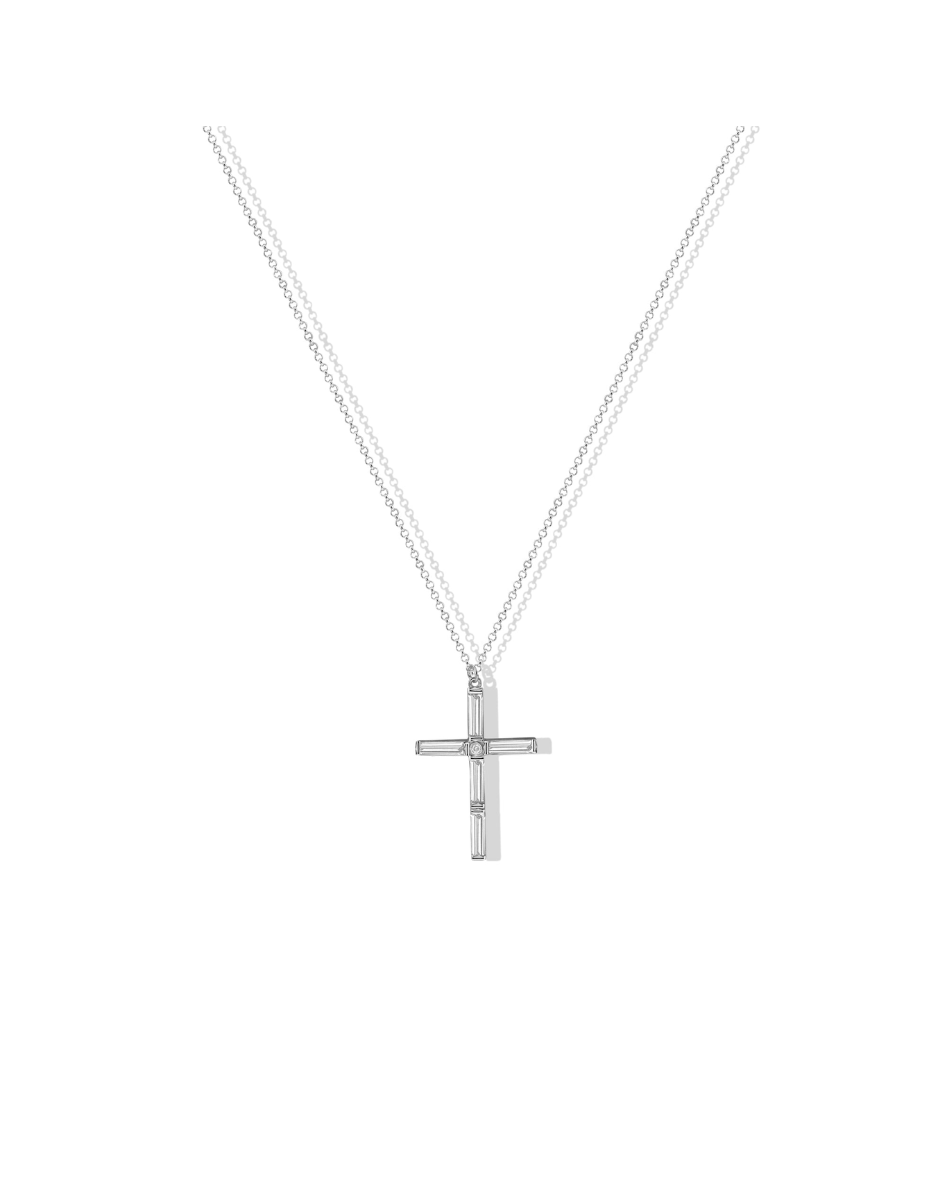 The Celia Cross Necklace | Gold and Silver