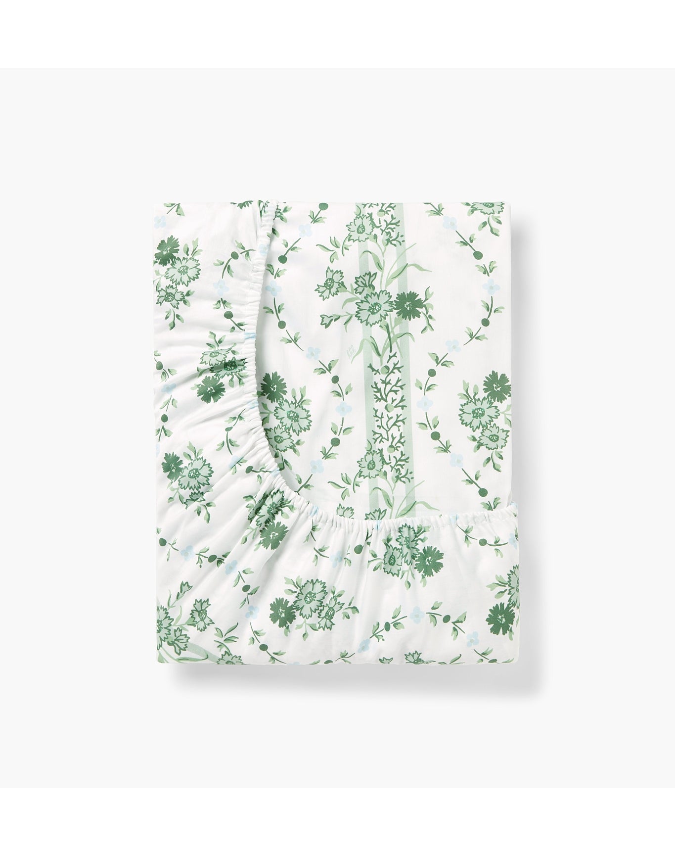 The Crib Sheet | Green Vine Stripe