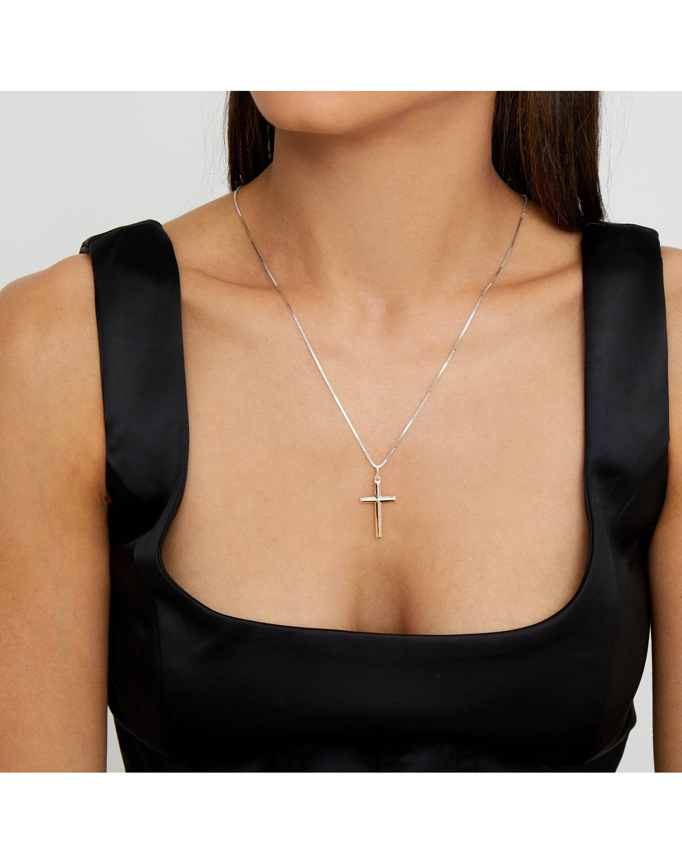 The Cross Pendant Necklace | Gold Vermeil and Sterling Silver