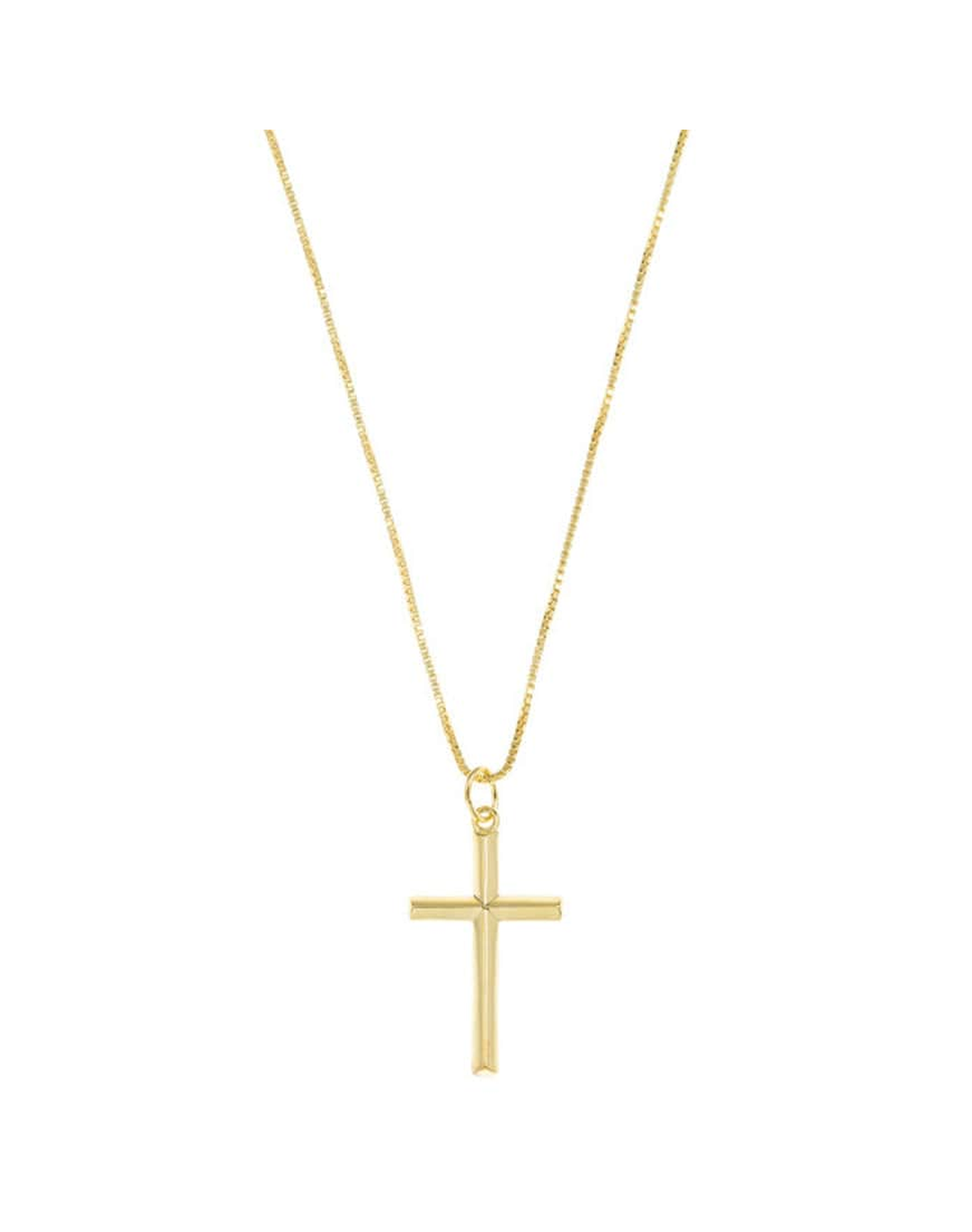 The Cross Pendant Necklace | Gold Vermeil and Sterling Silver