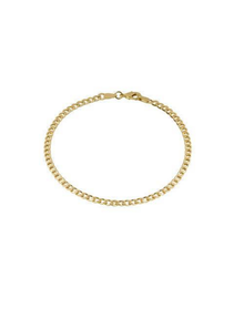 The Curb Anklet | Gold Vermeil