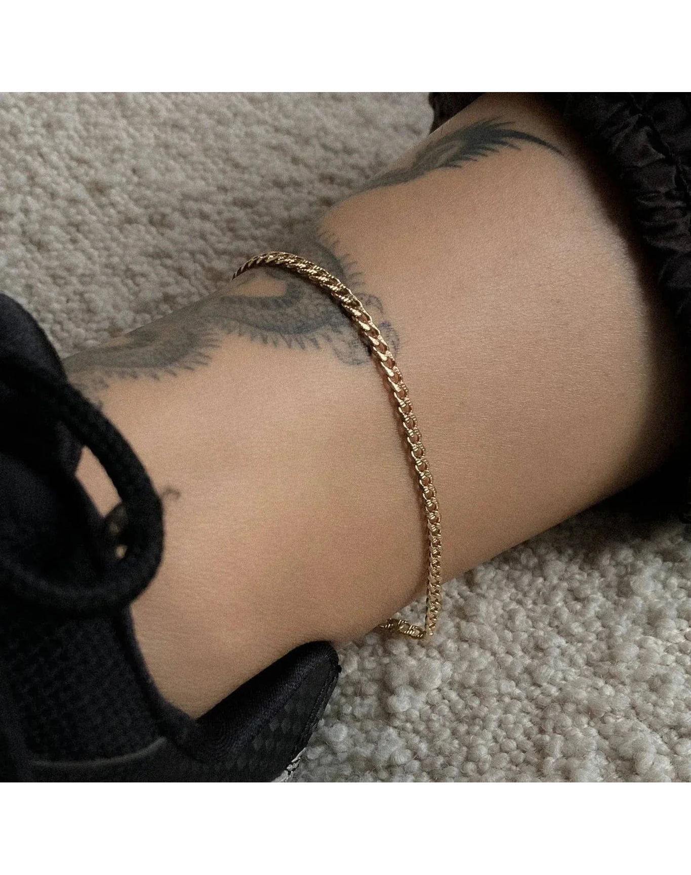 The Curb Anklet | Gold Vermeil