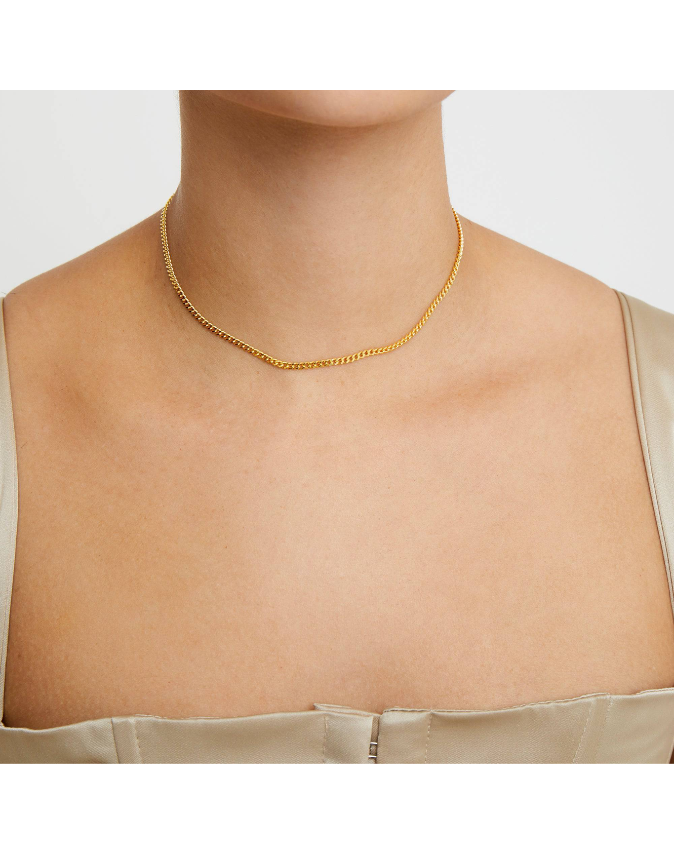 The Curb Chain Choker | Gold Vermeil and Silver