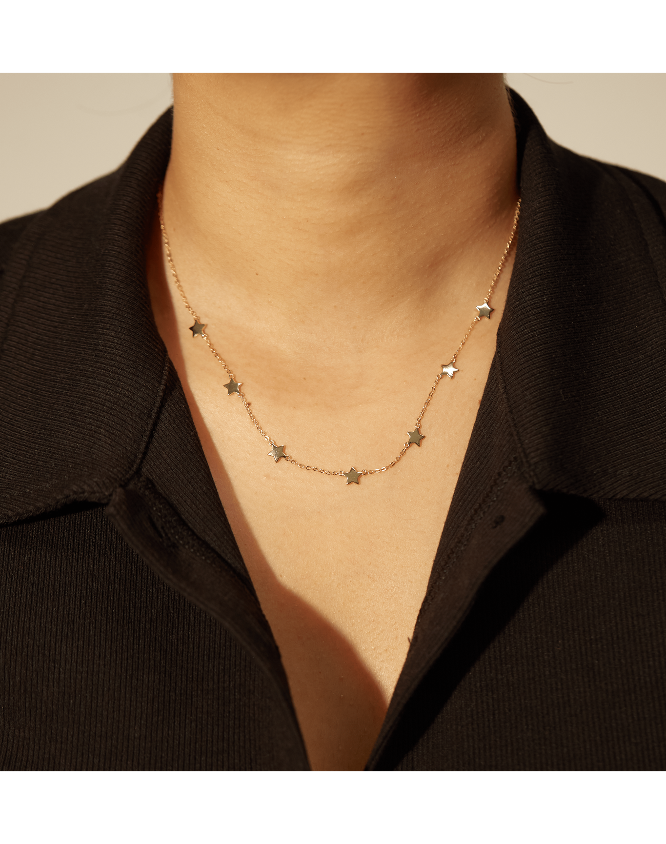 The Dainty Star Choker | Gold Vermeil and Rose Vermeil and Sterling Silver