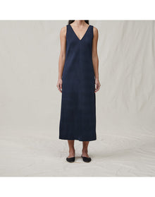 The Deep Column Dress | Midnight