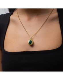 The Emerald Heirloom Pendant Necklace | Gold Vermeil