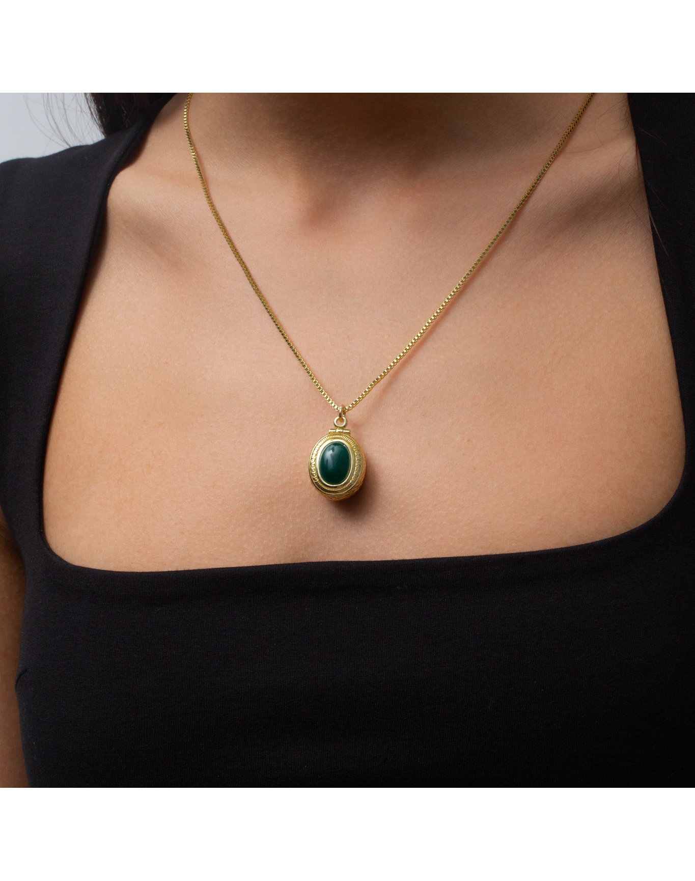 The Emerald Heirloom Pendant Necklace | Gold Vermeil