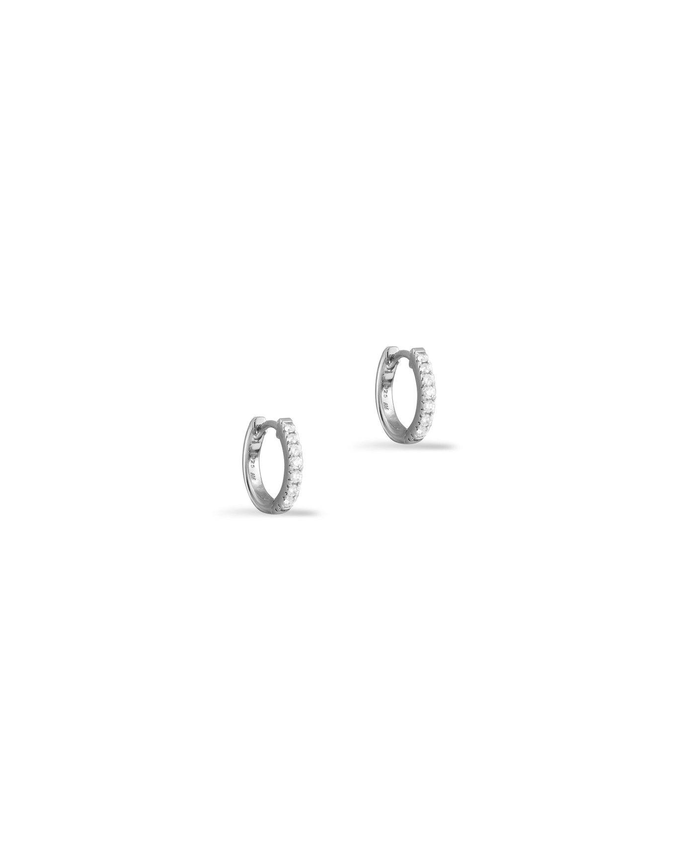 The Essential Cz Huggie Earrings | Gold and Silver