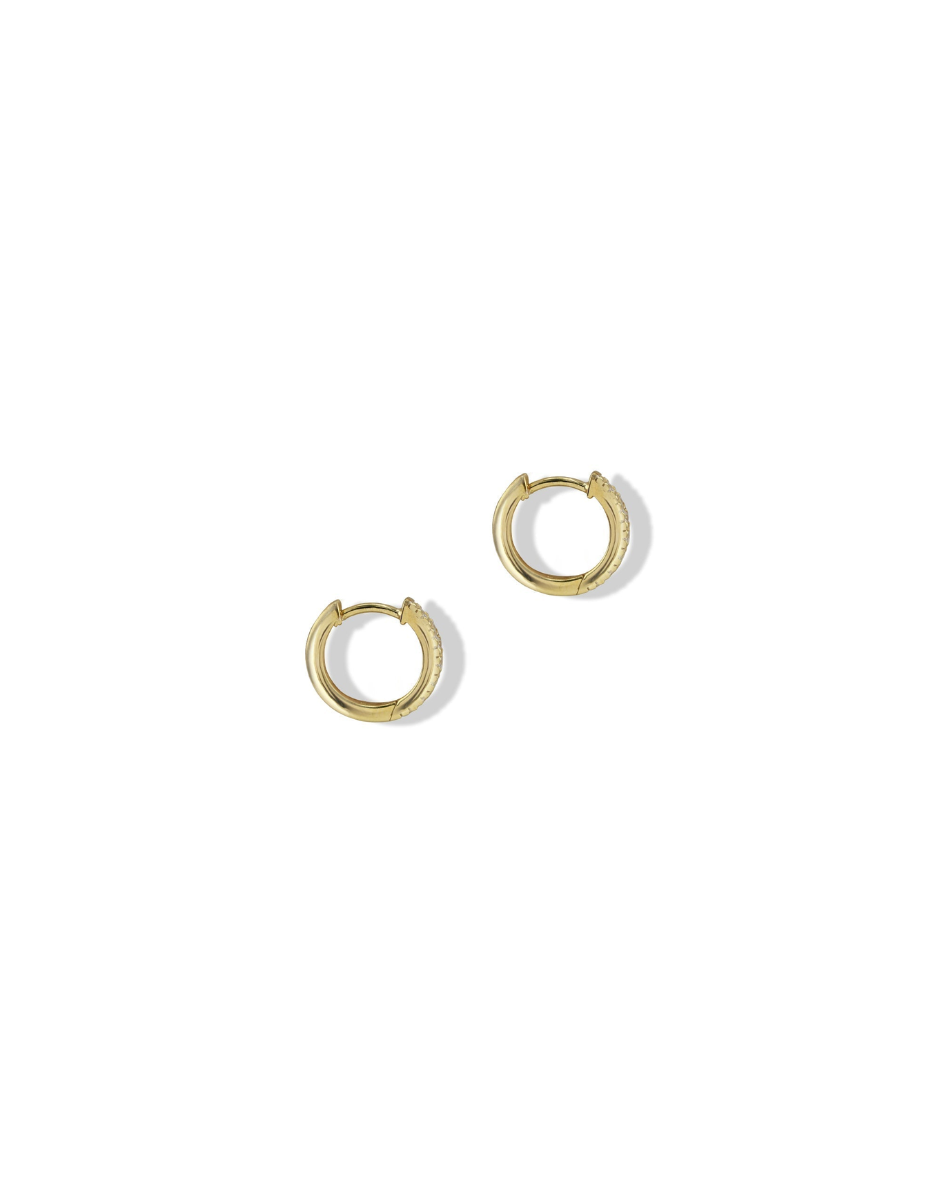 The Essential Cz Huggie Earrings | Gold and Silver