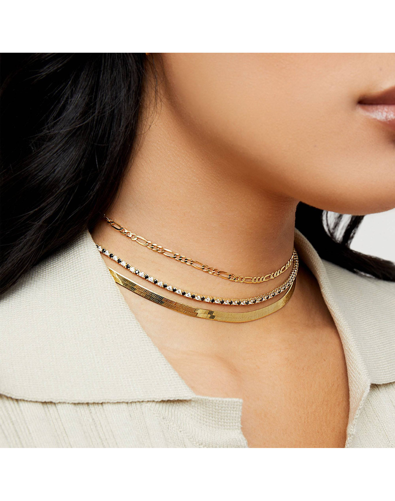 The Figaro Chain Choker | Gold Vermeil and Sterling Silver