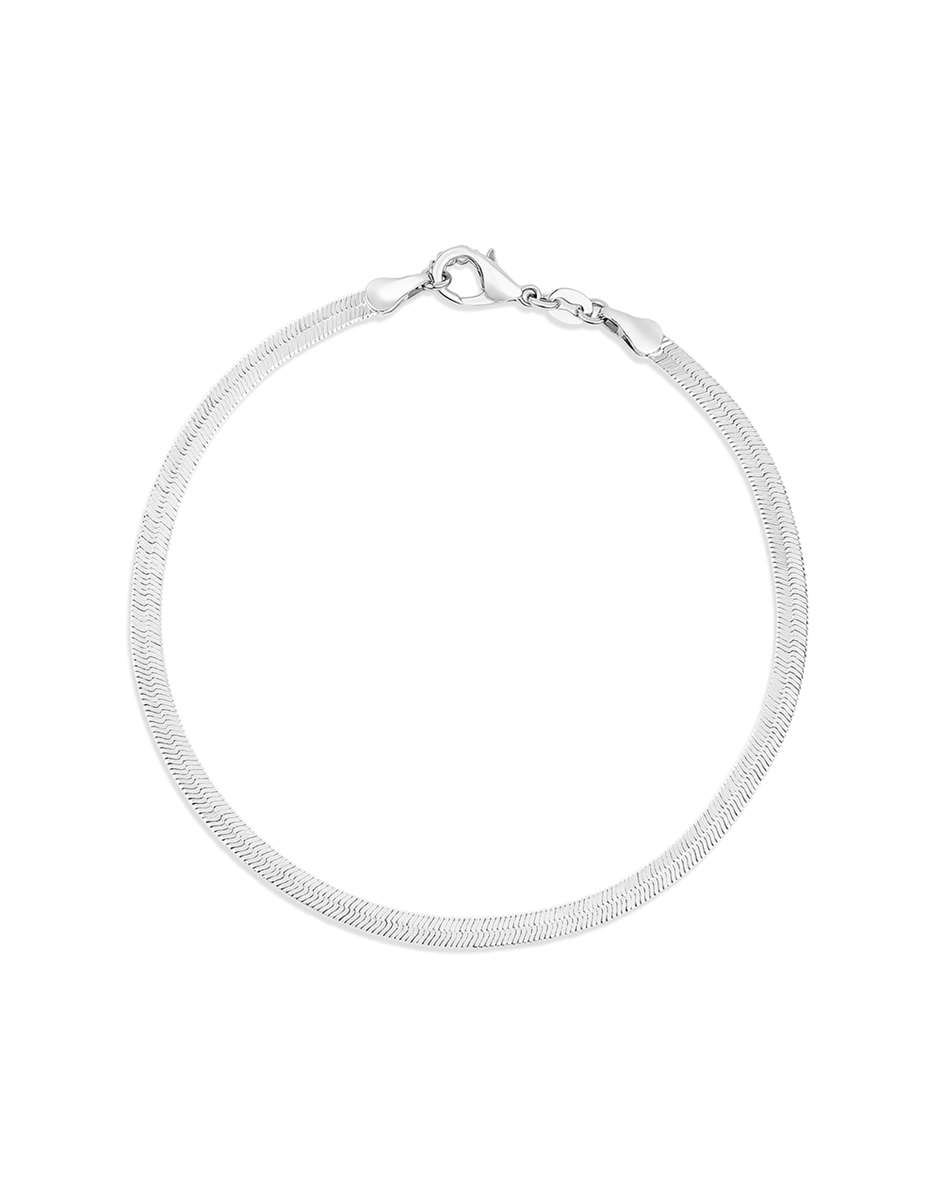 The Flat Chain Anklet | Gold Vermeil and Sterling Silver