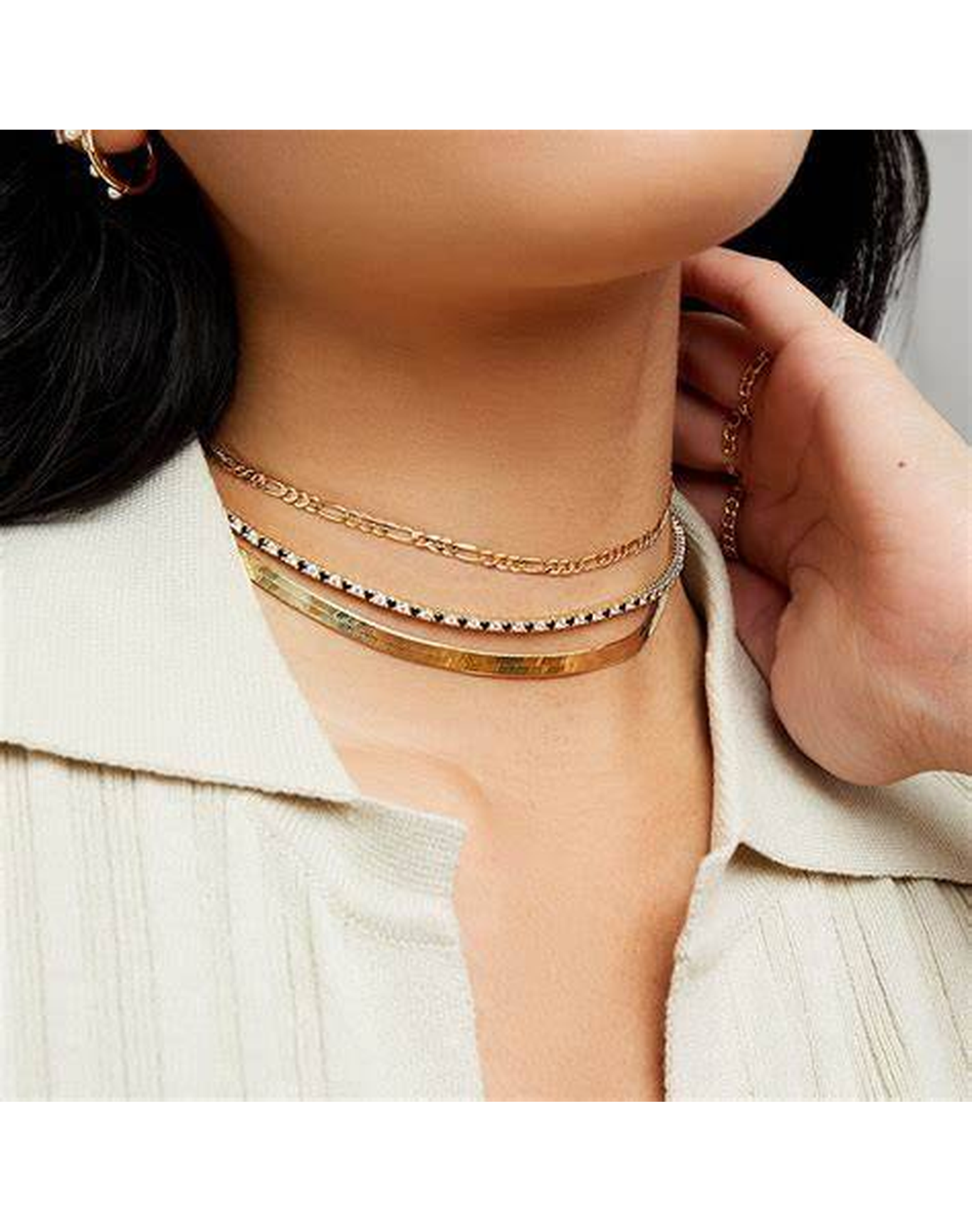 The Flat Chain Choker | Gold Vermeil