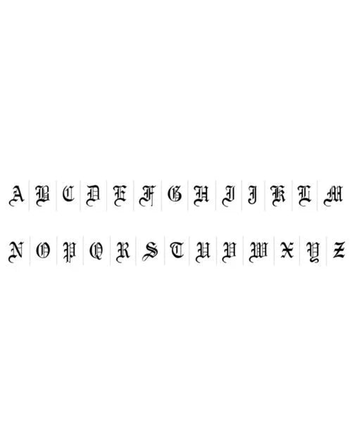 The Gothic Initial Earrings | Sterling Silver (V1)