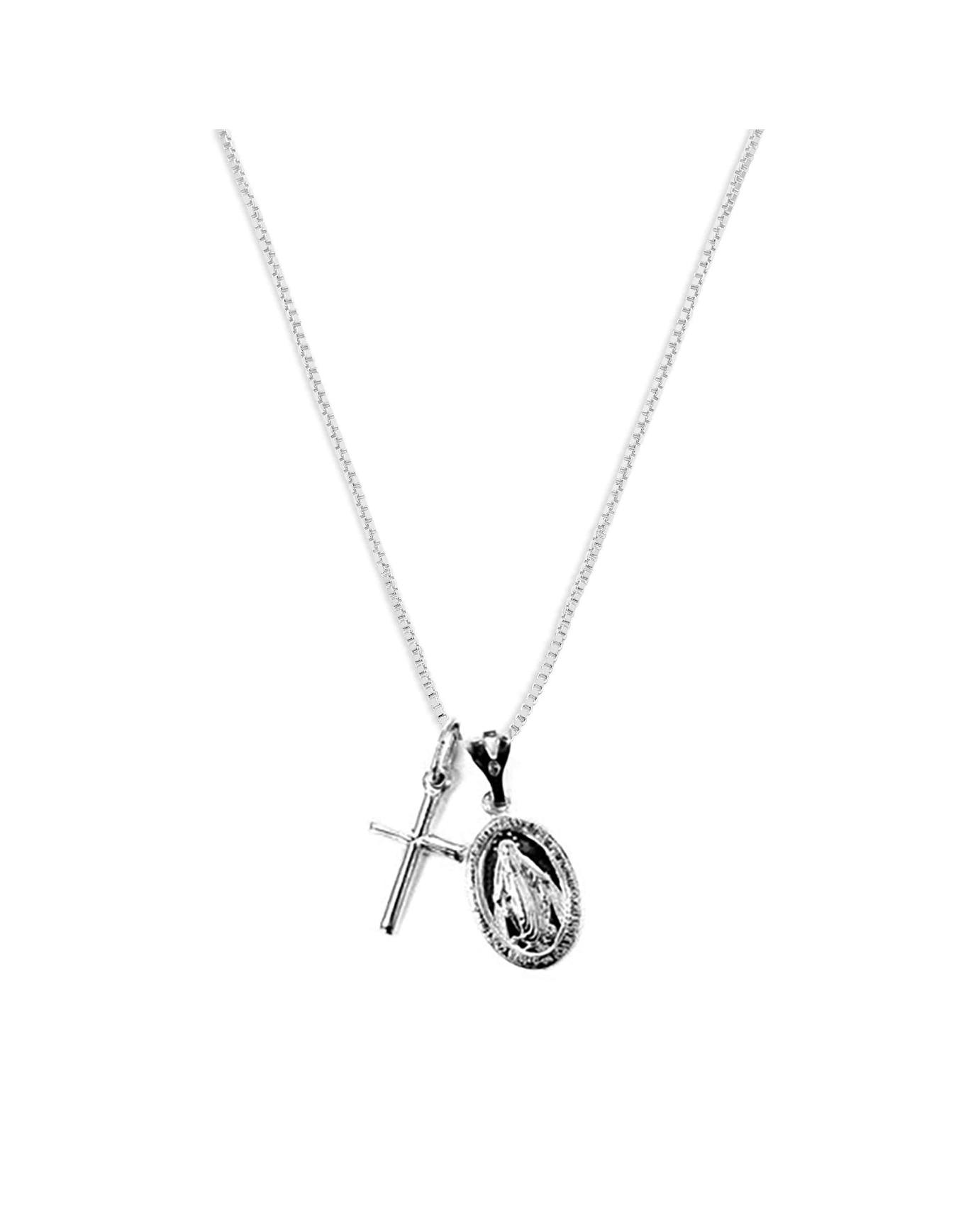 The Guadalupe Cross Necklace | Gold Vermeil and Sterling Silver