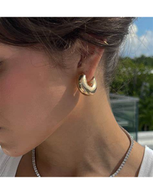 The Hailey Hoops | Gold Vermeil