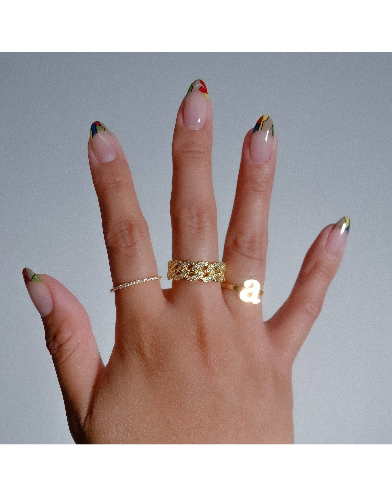 The Iced Out Cuban Link Ii Ring | Gold Vermeil and Sterling Silver