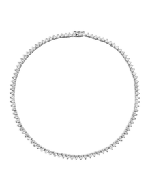 The Iced Out Heart Tennis Necklace | Cubic Zirconia