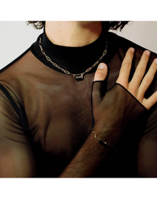 The Janina Id Necklace | Gold Plated and Silver Plated Brass