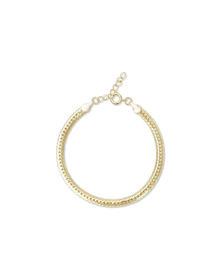The Knitted Cuban Link Bracelet | Gold Vermeil