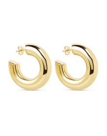 The Large Gold Hailey Hoops | Gold Vermeil